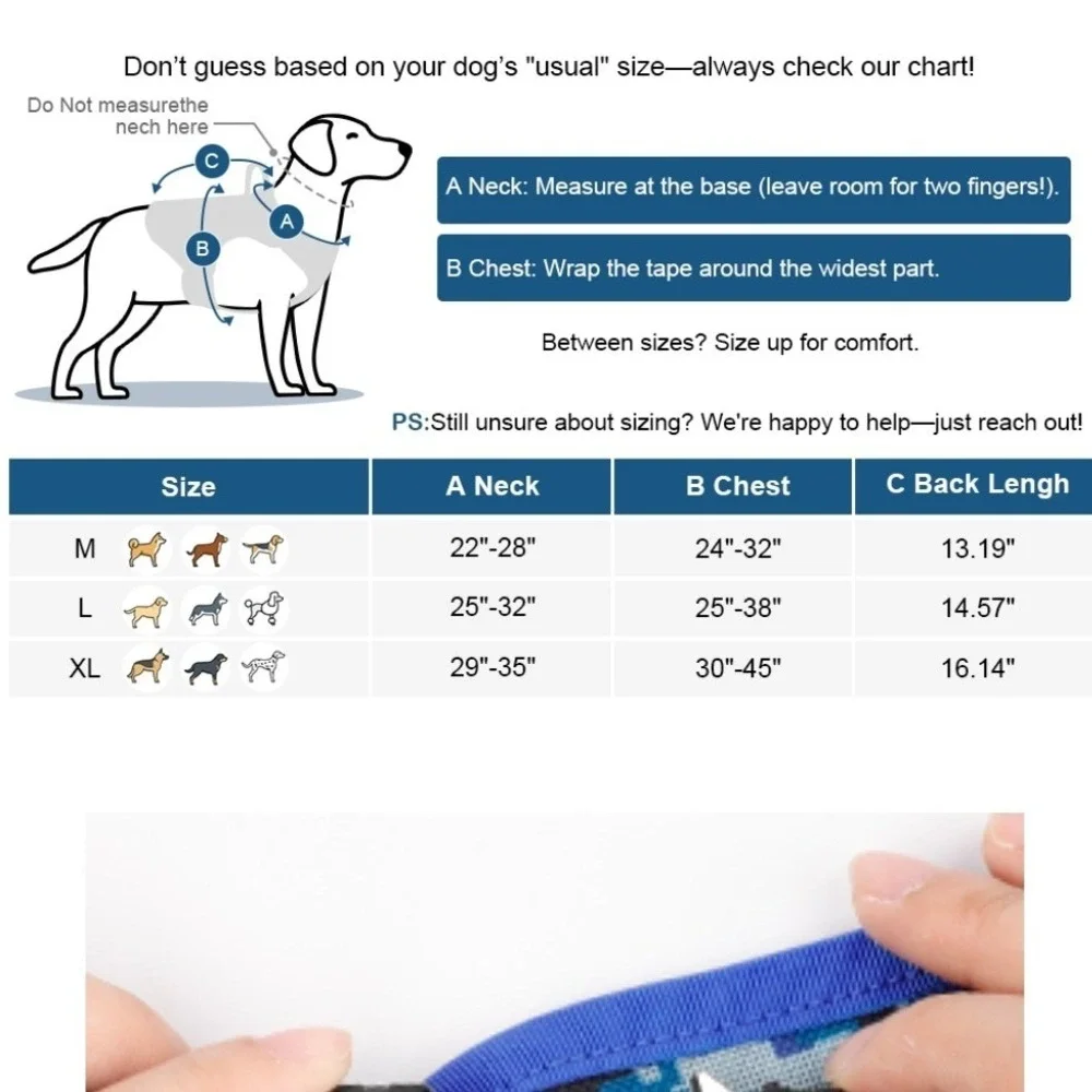 Petnanny Tactical Dog Harness Blue Digital Camo Service Dog Vest Medium NEW
